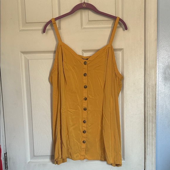 torrid Tops - Torrid golden yellow Challis Seamed Cami size 3X